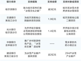 银行业多维度支持冰雪经济 信贷活水精准滴灌产业发展